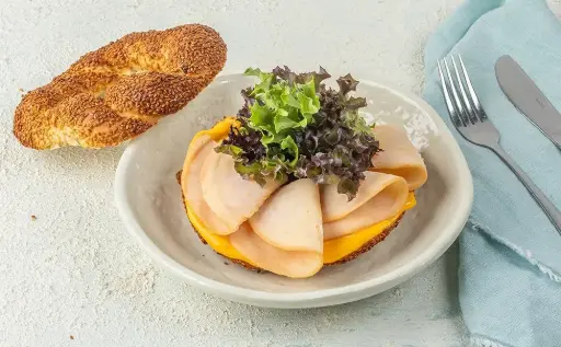 Simit with Turkey & Cheese 