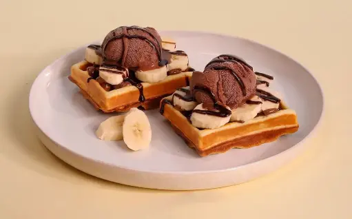 Banana Chocolate Waffle 