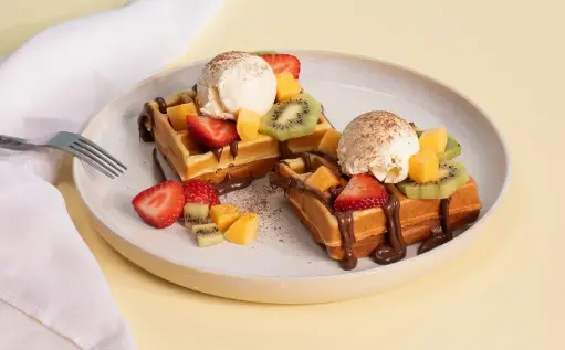 Mixed Fruit Waffle 