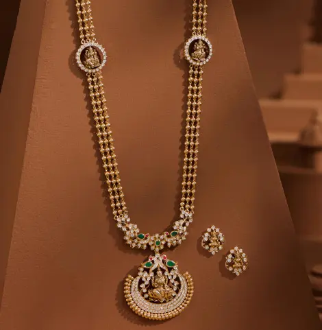 Mine Diamond Necklace Set NSMPANDVN044NK1 